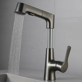 Torneira Misturador Gourmet Retrátil 360° com Duplo Jato - Torneira Misturador Gourmet Retrátil 360° com Duplo Jato - Cinza - Polideia